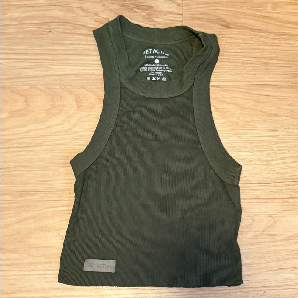 SET Active Green Women's Tank Top